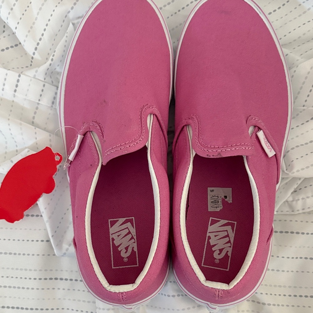 Vans Kids Fuchsia Slip-On Sneakers
